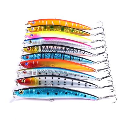 China Newest Custom Lure Minnow Bait Floating Minnow Bait Plastic Fishing Lure for sale