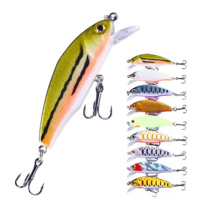 China Wholesale ABS Plastic High Quality Cheap Mini Minnow Bionic Descent Bait With Treble Hook for sale