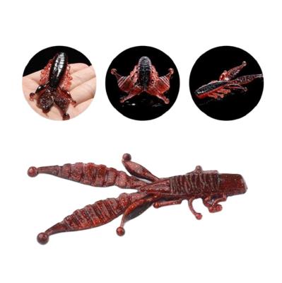 China 5.9G PVC Soft Bait 90mm Multi Leg Swing Shrimp Occlusion Soft Floating Tail Fish Lure for sale