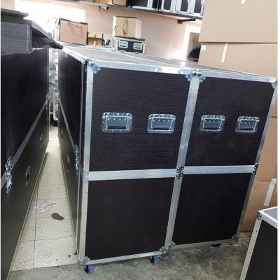 China Aluminum+wood Customized Size Shockproof Aluminum Storage Case With Wheels for sale