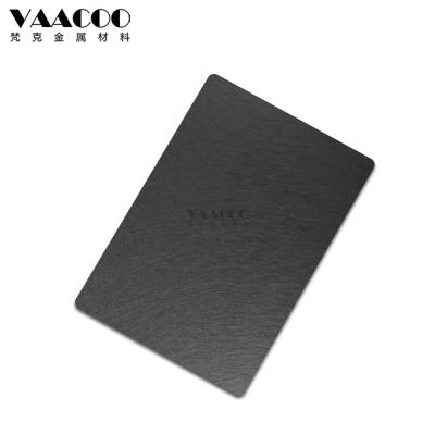 China Construction Foshan Factory 201 304 316 Stainless Steel Vibration PVD Glossy Black Sheet for sale