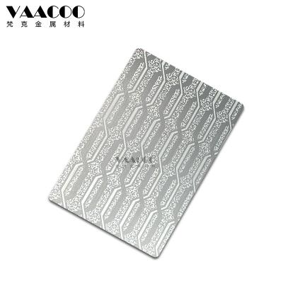 China Building Foshan Factory 201 Stainless Steel 304 316 Hairline Elevator Door Panel Etched-A Decorative Sheet for sale