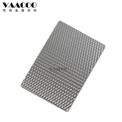 China Building Foshan Factory 201 304 316 Hairline 5 WL Embossed Stainless Steel Sheet for sale