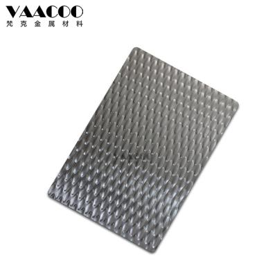 China Building Foshan Factory 201 304 316 Hairline Grain Stainless Steel Embossed Sheet for sale