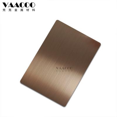 China 304 316 Stainless Steel Hairline Brush Construction Foshan Factory 201 Copper Matt Finish for sale