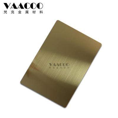 China Construction Foshan Factory 201 Stainless Steel 304 316 Hairline Brush Bronze Sheet Glossy Finish for sale