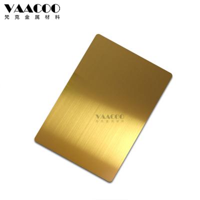 China Construction Foshan Factory 201 Stainless Steel 304 316 Hairline Brush Brass Sheet Bright Finish for sale