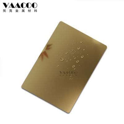 China Construction Foshan Factory 201 304 316 Sandblasted Shiny Stainless Steel Champagne Gold Sheet for sale