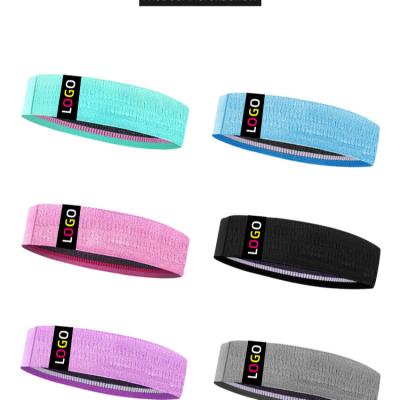 China New Thickened Hip Resistance Bands Exercise Elastic Loop Band Set Anti Slip Fitness Bands Physiotherapy Stretching Practice for sale