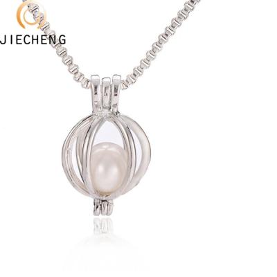 China New Design BOHEMIA Open Heart Bead Cage Pendant Wholesale Silver Bead Pendant Necklace For Beads Jewelry for sale