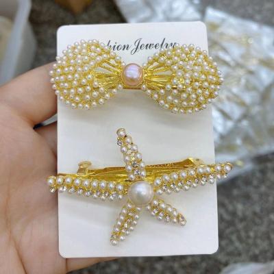 China New Fashion Party Hair Clip Fashion Jewelry Pearl Plastic Bling Pearl Hair Pins Women Girls Classic Hairpins Korean Hot Sales for sale