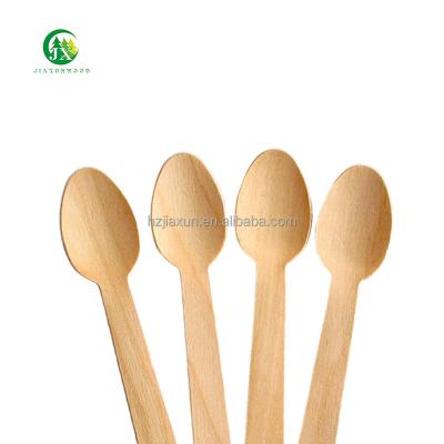 China Disposable Eco Friendly Stocked Biodegradable High quality degradable birch disposable tableware ice cream scoop for sale