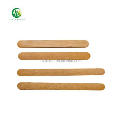 China Disposable Eco Friendly Stocked Biodegradable Disposable wooden stirrers Biodegradable Compostable coffee wood stick castic  factory directly for sale