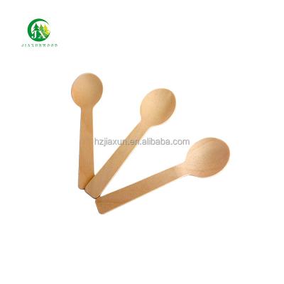 China Disposable Eco Friendly Stocked Biodegradable Environmental protection disposable Wooden ice cream scoop wholesale for sale