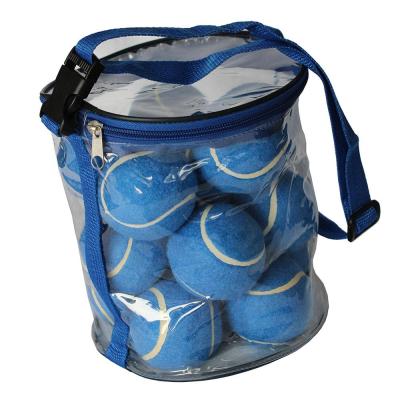 China Match Quality 45%Wool Eco-friendly Blue Wholesale Tennis Ball Barrels for sale