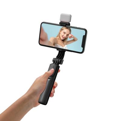 China Fold TECH Selfie Stick Tripod with LED Light with Selfie Remote Control Tripod for sale