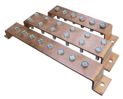 China Copper Ground Busbar Terminal,  copper busbar, electric busbar system en venta