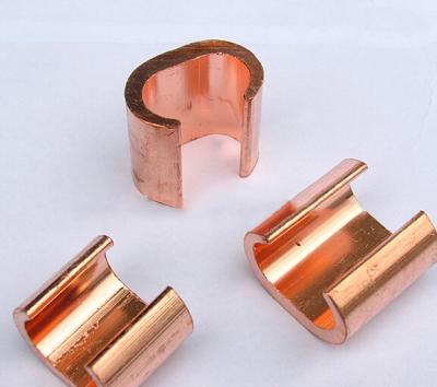 China Copper C cable clamp, Copper material, Good electric conduction en venta