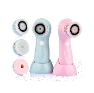 China DEEPLY CLEANING 3 in 1 Facial Massager Face Electric Rotating Cleansing Brush Exfoliating Brush for sale