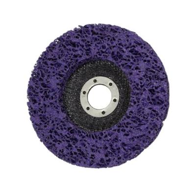 China 115mm Surface Polishing Purple Clean Tool Abrasive Metal Tool Polishing Disc and Disc Strip for sale