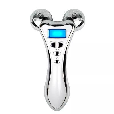 China Wrinkle Remover 2022 New Product Microcurrent Skin Lifting 3D Vibration Roller EMS Sculpting Machine Face Slimming for sale