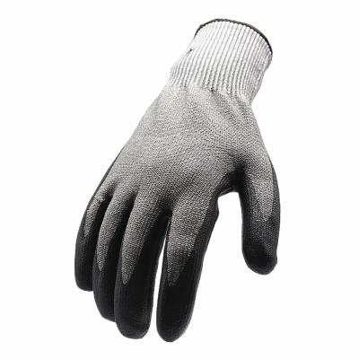 China Anti-cut / durable 13gauge hppe level 5 cut to prevent gloves oilproof palm foam nitrile cut resistant gloves for sale