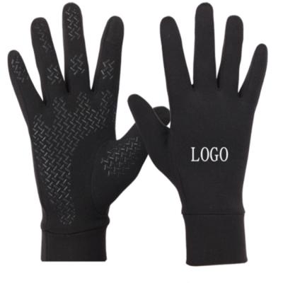 China Water Resistant Flexible Silicone Coated Outdoor Touch Screen Recycling Gloves for sale