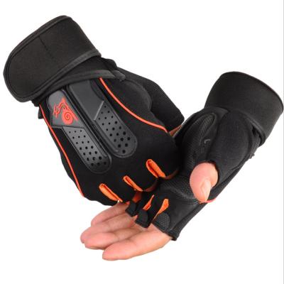 China Racing Wholesale Anti-Slip Shockproof Bicycle Gloves Bike , Half Finger Custom Cycling Gloves for sale