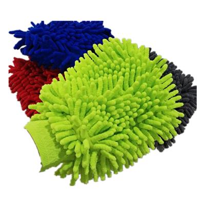 China New Style Viable High Quality Micro Auto Microfiber Chenille Auto Car Microfiber Chenille Washing Dusting Glove for sale