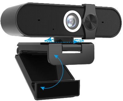 China Webcam With Cover 1080P Wide Angle USB Webcam Video Conferencing PC Computer WebCamera Manual Microphone With Slider Cover à venda