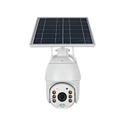 中国 NIGHT VISION Camera Outdoor Night and Day With Solar Panel Ptz IP Camera 4mp CCTV Wireless Security IP Camera PIR + Radar CMOS Dual Detection 販売のため