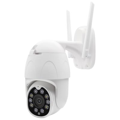 中国 Built-in Outdoor Two-Way Audio Wifi Camera Built-in Outdoor Two Way Audio Siren Night Vision 1080p wifi ptz camera with LED Flashlight 販売のため