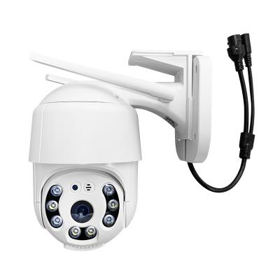 China Colorful Security Integrated Outdoor Surveillance Dome Camera Cloud PTZ 1080P Wifi Siren 1080P Wifi IP Camera In Night en venta