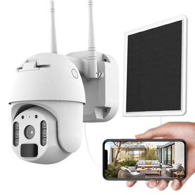 China 2021 New Arrival Siren System HD 1080P PIR Battery Security Wireless Wifi 4G CCTV Camera Integrated Solar IP PTZ 4G Speed ​​Dome Camera CCTV Camera for sale