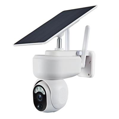 中国 NIGHT VISION Fuvision new product 4G HD solar power IP security camera wifi solar camera with LED lighting 販売のため