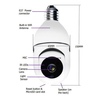 中国 Hd1080P Wireless Human Motion Tracking Night Vision With Two Baby Camera Transceiver LCD Display Baby Monitor Bulb Two Way Camera 販売のため