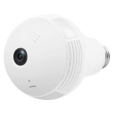 中国 110-220V Wifi 1080p Fisheye Camera 360 Degree IP Security Surveillance Lamp Wireless CCTV Camera Built-in Siren Bulb with Night Vision 販売のため