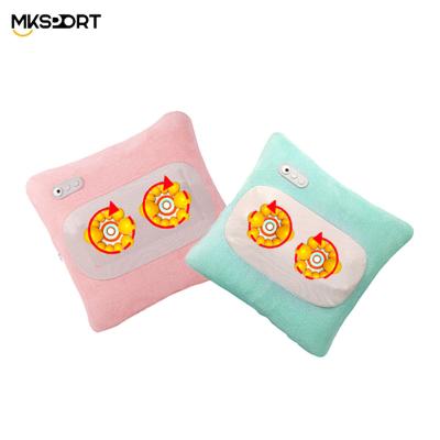 China Mk High Quality Intelligent Comfortable Sports Heating Function Vibration Massage Cervical Pillow With Kneading for sale