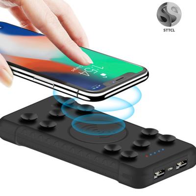 China Suction; Hot Selling Powerbank Factory OEM Wireless Powerbank 10000mah Promotion Gift Wireless Powerbank Suction for sale