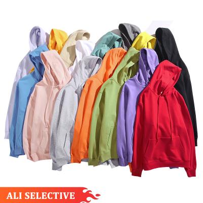 China Anti-wrinkle LAITE H2001 high quality custom cotton 100% unisex winter hoodies 350 grams logo thick oversized men Hoodies for sale