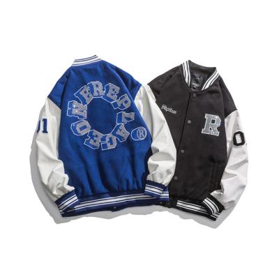 China MJ2023 Fashion Breathable High Quality Design Print Embroidered Custom Varsity Jacket Baseball Jacket for sale