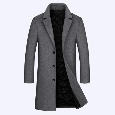 China MTJ2003 New Arrivals Stylish Thick Trench Coat Men Long Overcoat Plus Size Winter Coat for sale