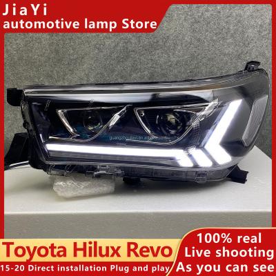 China Manufacturer Vland Projector Head Light 2015 2016-2018 2019 Revo Vigo Rocco LED DRL Headlights For Toyota Hilux HILUX VIII Platform / Chassis (_N1_) for sale