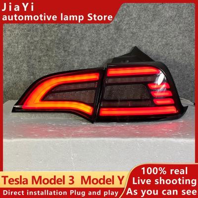 China Car Parts Goods Tail Light For Tesla Model 3 Model3 Y Taillights Rear Lamp Model LED Signal Reversing Tail Light Y MODEL (5YJY) for sale