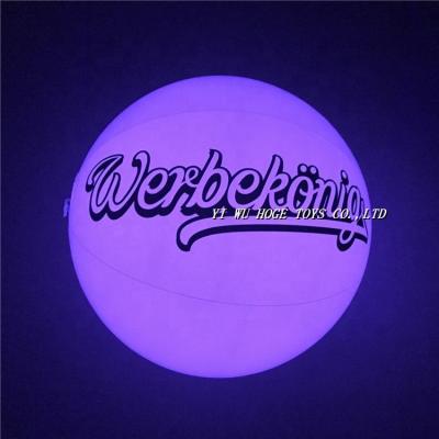 China Toy Best Inflatable Sale 6P PVC Glow Inflatable Beach Ball For Party for sale