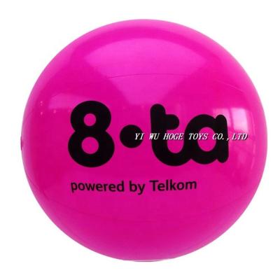 China Hot Pink Toy Lovely PVC Inflatable Ball Custom Size Inflatable Beach Ball For Promotion for sale