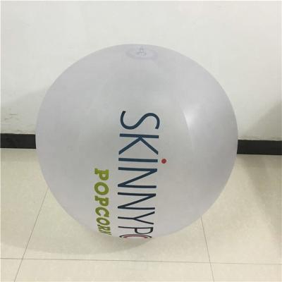 China Promotional Clear White Color Inflat Toy Cheap Inflatable Beach Ball With Led Light for sale