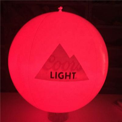 China Wholesale Custom Toy Hot Light Up Inflatable Ball For Beach for sale