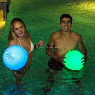 China Inflatable Toy Glow PVC Inflatable Beach Ball, Light Up Beach Ball for sale