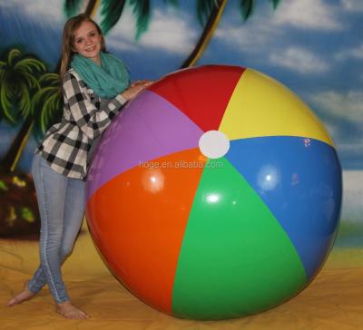 China Giant Inflatable Balloon Rainbow Toy 180cm PVC Inflatable Beach Ball For Sale for sale